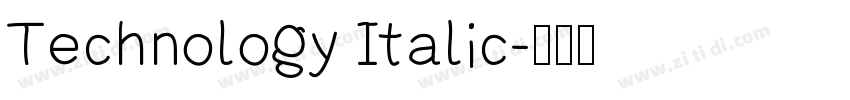 Technology Italic字体转换